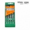 KOMA tools Jogo de 4 Brocas Widia Standard 5/6/8/10 mm - 8425998087420