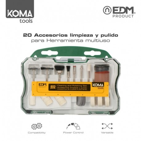 KOMA tools Set 20 Acessórios para 08709 - 8425998087352