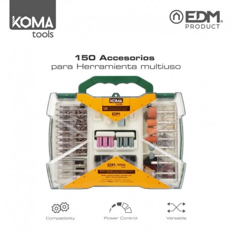 KOMA tools Set 150 Acessórios para 08709 - 8425998087345