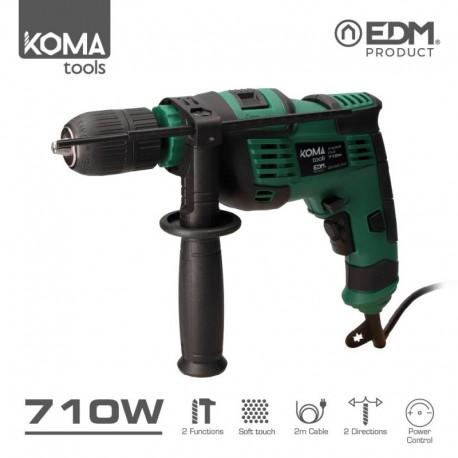 KOMA tools Berbequim de Percussão 710 W 0-2600 RPM Brocas até 13 mm - 8425998087017
