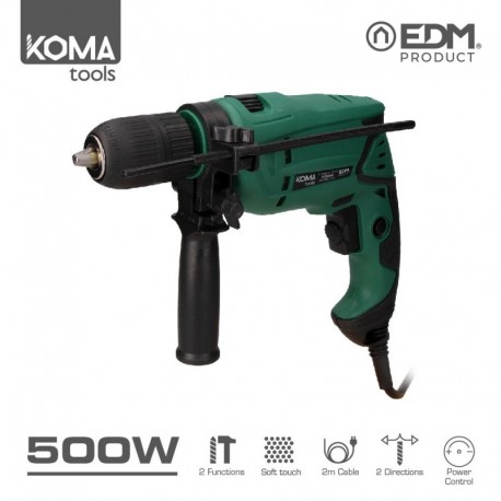 KOMA tools Berbequim de Percussão 500 W 0-2600 RPM Brocas até 13 mm - 8425998087000