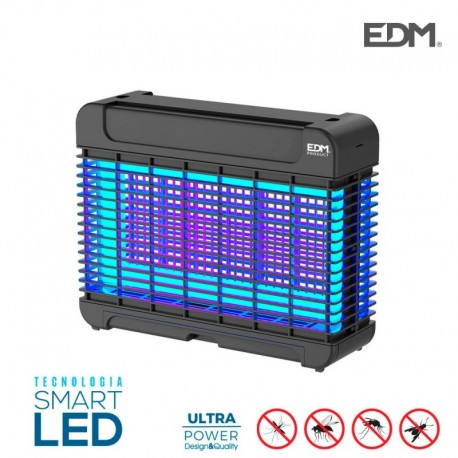 EDM Mata Insetos Smart 16 LED Profissional até 50 m2 10 W 31,6x26,3x10 cm - 8425998065244