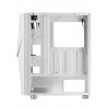 MARS GAMING MC777W ATX CASE. 2X 120MM ARGB FAN. T. GLASS. INFINITY MIRROR. WHITE - 8437023094488