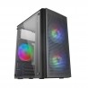 MARS GAMING MC300 MICRO-ATX CASE. 3X 120MM FRGB FAN. WINDOW. FRONT MESH. BLACK - 4711099471652
