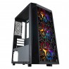 Caixa MARS GAMING MCMESH MICRO-ATX CASE. ULTRA-COOLING. 3X FRGB FAN. 360º MESH. BLACK - 4711099470884