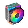 MARS GAMING MCPU44 CPU COOLER. DUAL ARGB. SILENT PWM FAN. 4X HEATPIPE. 160W - 8437023094891