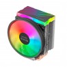 MARS GAMING MCPU44 CPU COOLER. DUAL ARGB. SILENT PWM FAN. 4X HEATPIPE. 160W - 8437023094891