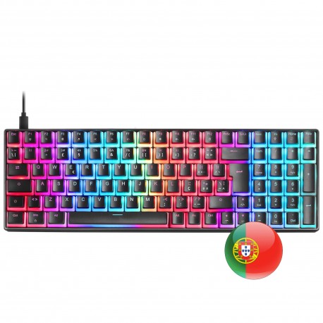 Mars Gaming MKULTRA Teclado USB LED RGB Português Preto - 8437023094129