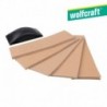 Wolfcraft Pack Conjunto de 1 Taco de Lixa Manual 130x70 mm com 50 Folhas de Lixa de 70x210 mm, Grão 40/60/80/100/120, 51 Peça(s) - 2898000 - 4006885289802