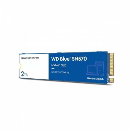 SSD M.2 PCIe NVMe WD 2TB Blue SN570-3500R/3500W-600K/600K IOPs - 0718037883854