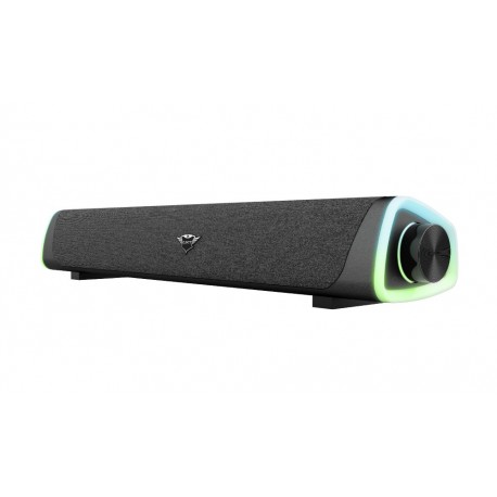 Trust GXT 620 Axon Coluna Soundbar 12 W RGB LED Com Fios Preto - 24482 - 8713439244823