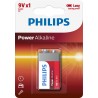 Philips Pilha Alcalina 6lr61 9 V Blister 1 Un 26,5x17,5x48,5mm - 8712581550042