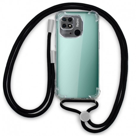 COOL Capa para Xiaomi Redmi 10C Cordão Preto - 8434847061818