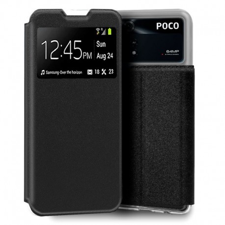 COOL Capa Flip Cover para Xiaomi Poco M4 Pro Liso Preto - 8434847062402