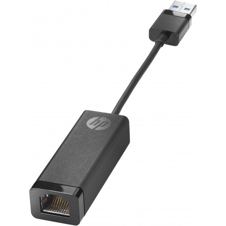 HP USB 3.0 to Gigabit RJ45 Adapter G2, Com fios, USB, Ethernet, Preto - 0196188567630