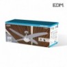 EDM Ventoinha de Teto Modelo Caspio Prata/níquel Potência 60 W Lâminas 132 cm com Controle Remoto - 8425998338072