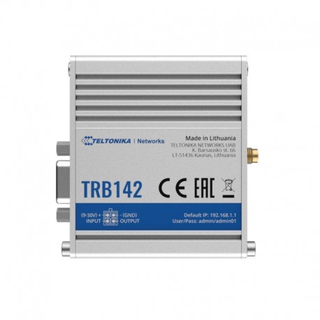 Teltonika TK-TRB142 Teltonika Gateway 4G Industrial 4G Cat 1 / 3G / 2G - 4779027312385