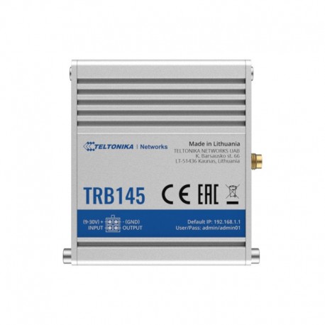 Teltonika TK-TRB145 Teltonika Gateway 4G Industrial 4G Cat 1 / 3G / 2G - 4779027312415