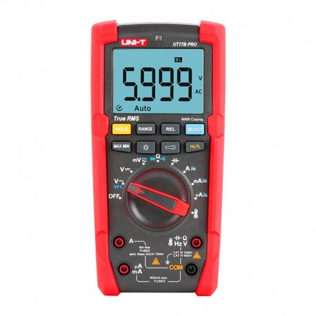 Uni-trend UT195DS Multimetro digital Ecra LCD de ate 6000 contas e True RMS - 6935750519547