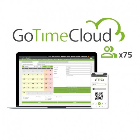 Zkteco ZK-GOTIMECLOUD-75 Licencia Control de Presencia y Accesos Basado en Cloud