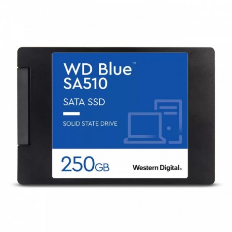 SSD 2.5 SATA WD 250GB Blue SA510-550R/440W 80/78K IOPs - 0718037884622