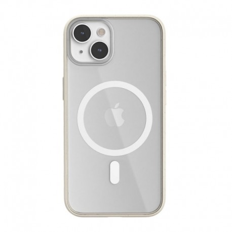 Capa Woodcessories Clear Case MagSafe Offwhite/Biomaterial Para IPhone 13 / 14 - 4260750592675