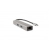 HUB USB 4 Portas CoolBox MINIDOCK4 USB-C Com 3 USB 3.0 Type A. 1 HDMI. 1 RJ45 Gigabit - 8436556140211