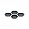 LE CREUSET - Set 4 Pratos 9,5cm Hexagon, Negro Onix 69259951400030 - 0630870305952