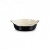 LE CREUSET - Tabuleiro Redondo 24cm Heritage, Negro Onix 61129241400007 - 0630870284196
