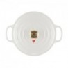 LE CREUSET - Cocotte Red. Evol. 22 Branca Corações 21177228451450 - 0024147323693