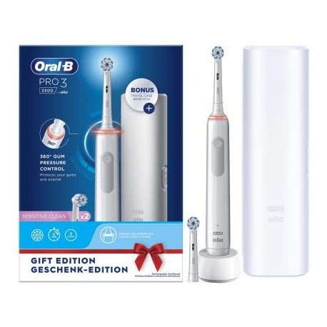Braun Oral-B Pro 3 3500 Adulto Escova de Dentes Rotativa Elétrica Branco - 8006540759929
