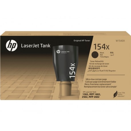 HP Kit de Recarga de Toner 154X Alto Rendimento Original para LaserJet Tank Preto
