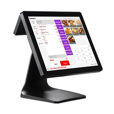 POS ZONERICH ZQ-T8350 15" Touch Intel i5 10 8GB DDR4 120GB SSD Display 2x20 W10Pro