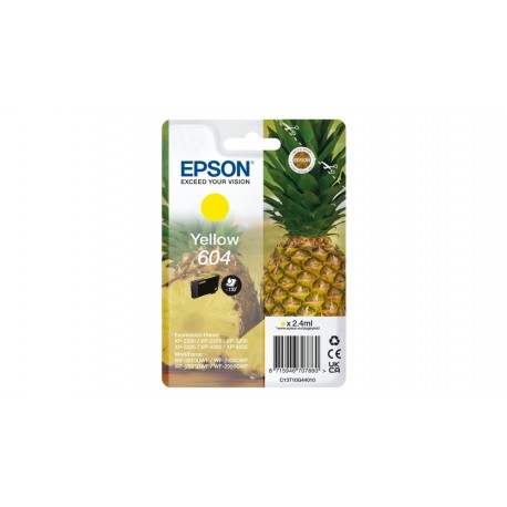 Tinteiro EPSON 604 Amarelo - WF-2910/ 293x/ 2950. XP-220x/ 320x/ 420x - 8715946707860