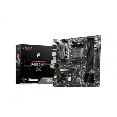 MB MSI PRO B550M-P GEN3 SKT AM4 4xDDR4 VGA/HDMI/DP MATX - 4719072962234