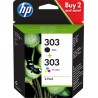 HP 303 2-pack Black Tri-color Ink Cartri - 0192545863971