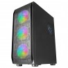 Caixa MARS GAMING MC-KX E-ATX XL CASE.5X 12CM ARGB FAN + CONTROLLER.CPU FREEZER.GLASS.FRONT MESH.BLK - 8435693102557