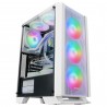 Caixa MARS GAMING MCC ATX CASE. 3X 12CM FRGB FAN. GLASS. FRONT MESH. WHITE - 8435693102403