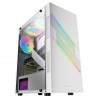Caixa MARS GAMING MC-U3 ATX CASE. ARGB FRONT. 12CM ARGB FAN. GLASS. ARGB CABLE. WHITE - 8435693101925