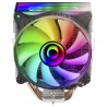 Cooler MARS GAMING MCPU-VR CPU COOLER.DUAL INFINITE MIRROR ARGB.SILENT PWM FAN. 4X HEATPIPE.180W.BLK - 8435693102588