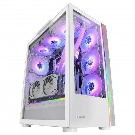 Caixa MARS GAMING MC-ULTRA XXL PREMIUM CUSTOM E-ATX CASE.ARGB DUAL STRIPES.DUAL VERTICAL CHAMBER.WH - 8435693102540