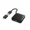 HUB USB HAMA 4 Portas. USB 3.2 Gen1. 5 Gbit s.  C adaptador  USB-C Incluido- 200116 - 4047443436887