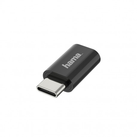 Adaptador HAMA USB Type C - Micro USB B. USB 2.0. 480 Mbit/s - 4047443437112