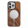 Capa Bumper Magsafe Woodcessories Walnut/Black TPU Softcase Para Iphone 14 Max - 4260750593191