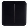 Ajax AJ-SOLOBUTTON-2G-B Panel tactil para interruptor de luz doble Compatibilidad con AJ-LIGHTCORE-2G - 4823114029714