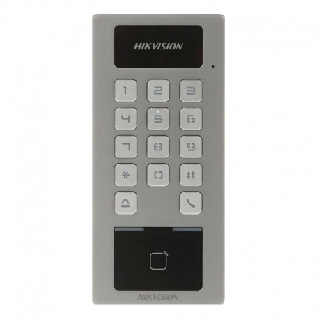 Hikvision DS-K1T502DBWX Controlo de acesso Cartao MF/MF DESFire e PIN - 6931847103880