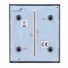 Ajax AJ-CENTERBUTTON-2G-GRA Panel tactil para interruptor de luz doble Compatible con AJ-LIGHTCORE-2G - 4823114029417