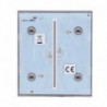 Ajax AJ-CENTERBUTTON-2G-GRE Panel tactil para interruptor de luz doble Compatible con AJ-LIGHTCORE-2G - 4823114029424