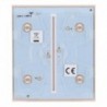 Ajax AJ-CENTERBUTTON-2G-IVO Panel tactil para interruptor de luz doble Compatible con AJ-LIGHTCORE-2G - 4823114029431