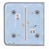 Ajax AJ-SIDEBUTTON-2G-GRE Panel tactil para interruptor de luz doble Compatible con AJ-LIGHTCORE-2G - 4823114029585